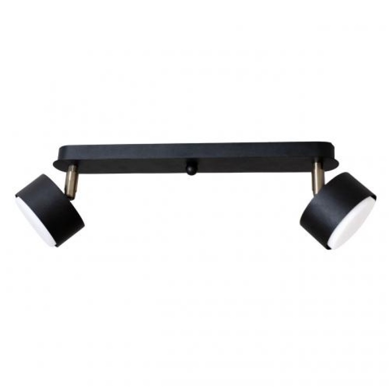 Світильник стельовий MSK Electric Copter з поворотними плафонами під дві лампи GX53 NL 80405-2 BK Чорний (619314)