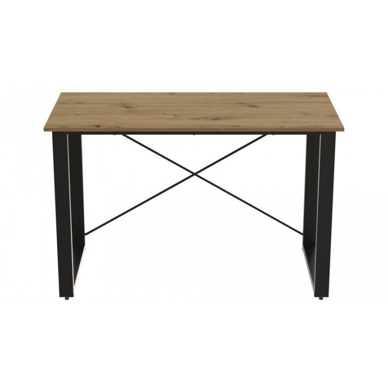 Письмовий стіл Ferrum-decor Драйв 750x1000x700 Чорний метал ДСП Дуб Артізан 32 мм (DRA195)