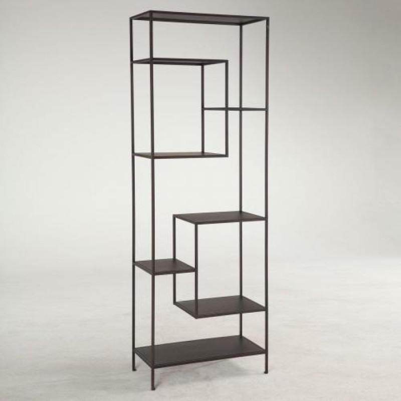 Стелаж для зберігання в стилі Loft NS-1672 2030x800x350 мм Черный