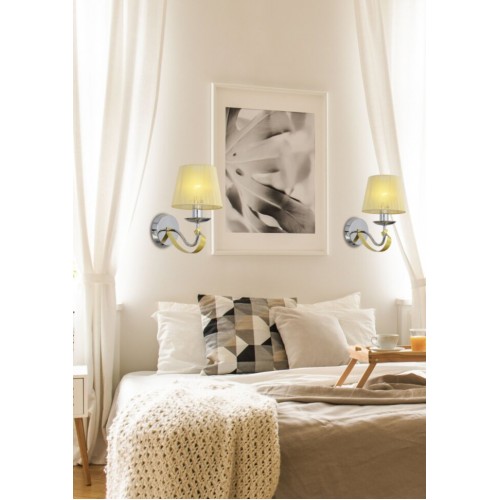 Бра Candellux Diva 15x27 см Золотисто-сріблястий (21-55040)