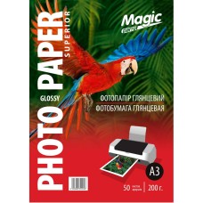 Фотопапір Magic Superior A3 200 г/м2 глянцевий Білий 50 шт