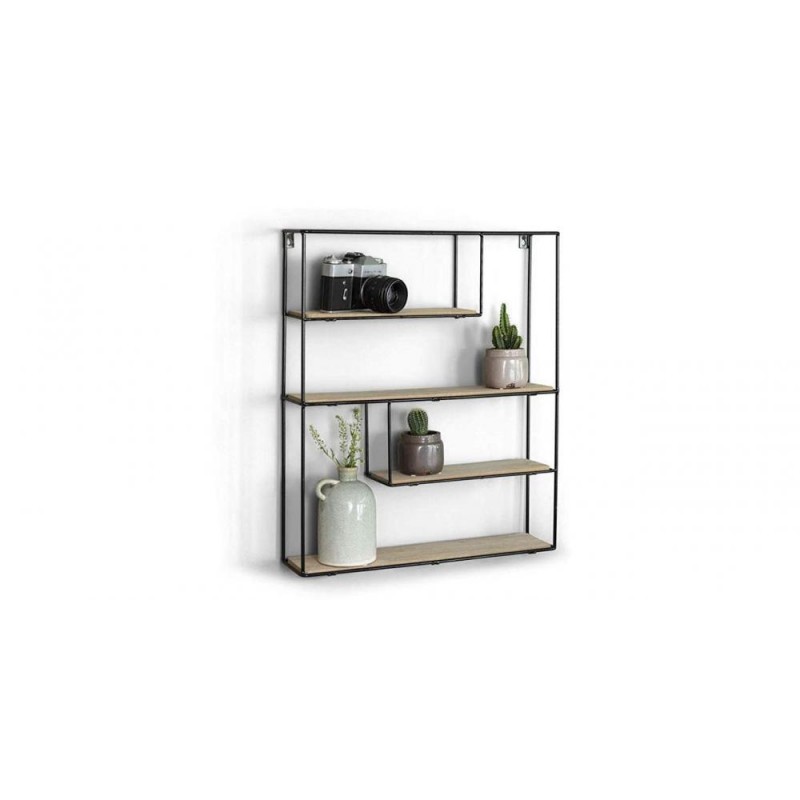 Навісна - настінна полиця у стилі Loft NS-1038 830x600x200 мм Черный