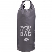 Водонепроникний гермомішок з плечовим ременем Waterproof Bag 30л TY-6878-30 (PVC) Сірий (PT0509)