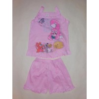 Костюм для дівчинки майка та шорти DL на зріст 80 см Рожевий (ю301)