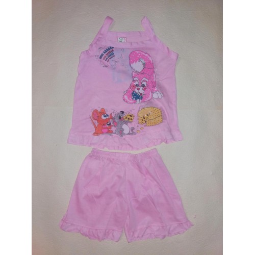 Костюм для дівчинки майка та шорти DL на зріст 80 см Рожевий (ю301) в інтернет супермаркеті PbayMarket!