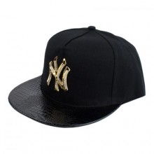 Бейсболка Snapback Beani'qe Gold NY One sizе Чорний (23237)