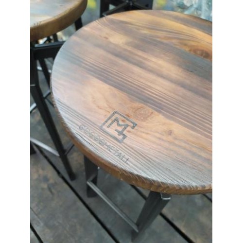 Барний стілець GoodsMetall у стилі ЛОФТ 750х300х300 мм Дублін