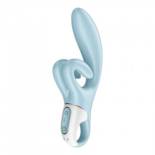 Вібратор-кролик Satisfyer Touch Me Blue, подвійний відросток, 3 потужні мотори в інтернет супермаркеті PbayMarket!