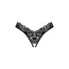 Мереживні стрінги Obsessive Donna Dream crotchless thong M/L Black, відкритий доступ в інтернет супермаркеті PbayMarket!