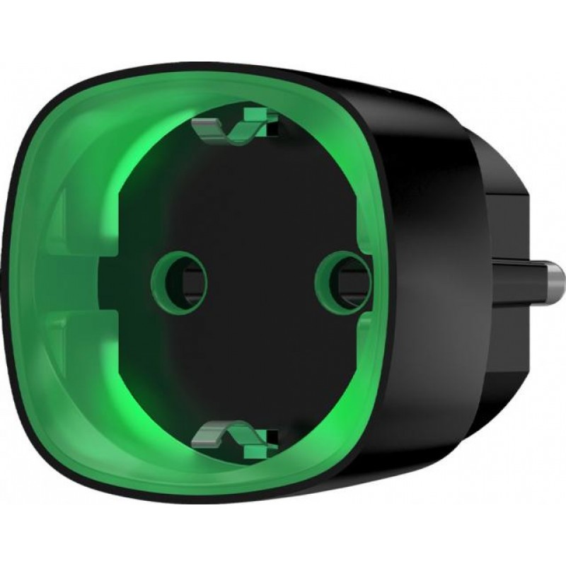 Розумна розетка з лічильником енергоспоживання Ajax Socket чорна