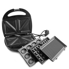 Вафельниця-Бутербродниця зі знімними формами Royals Berg GT-779 1200W Чорний