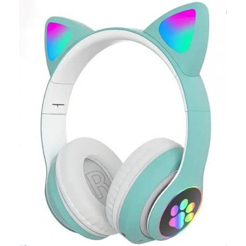 Навушники Bluetooth MDR CAT ear CAT ear VZV-23M 7805 з підсвічуванням Mint в інтернет супермаркеті PbayMarket!