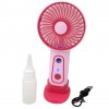 Вентилятор ручний Mini Fan 1569 17x8 см Рожевий (30151443В)