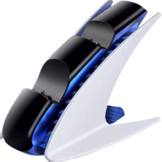 Зарядка для джойстика PS 5 Dobe Станція для PlayStation 5 PS 5 DualSense dualsense edge на 2 геймпади Білий