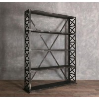 Стелаж для зберігання в стилі Loft Чорний NS-1797 2030x1400x350 мм Стелаж для зберігання в стилі Loft Чорний NS-1797 2030x1400x350 мм