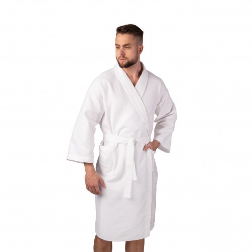 Вафельний халат Luxyart L Білий (LS-0401) в інтернет супермаркеті PbayMarket!