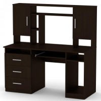 Стіл комп'ютерний Компаніт Менеджер 140х60х142 см Венге темний Стіл комп'ютерний Компаніт Менеджер 140х60х142 см Венге темний