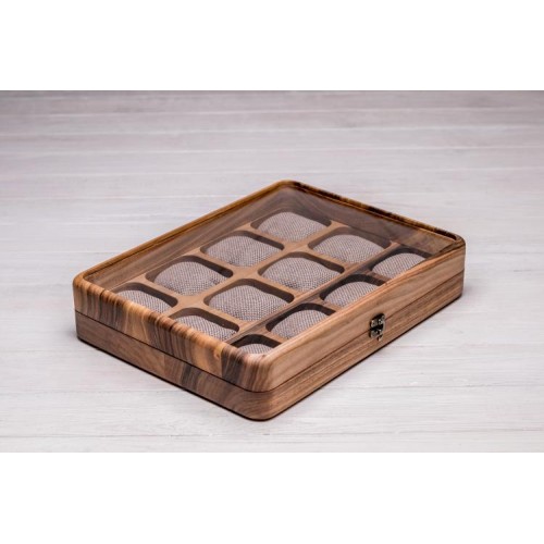 Бокс для зберігання наручних годинників ecoWalnut 7х35х26.5 см Бокс для зберігання наручних годинників ecoWalnut 7х35х26.5 см