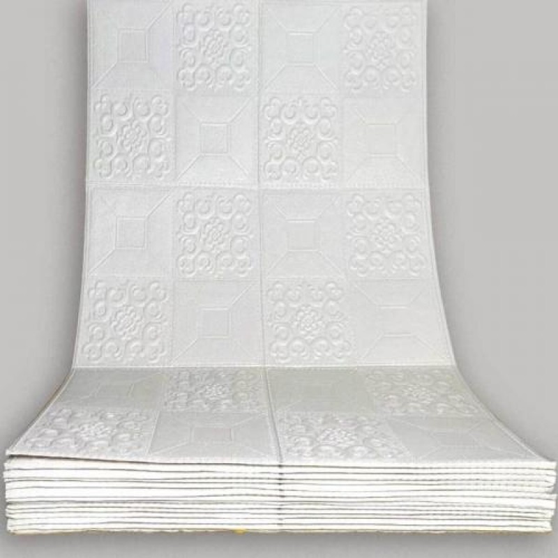 Самоклеюча 3D панель 3D Loft 19600x700x3 мм Білий (358)