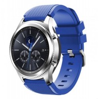 Ремінець BeWatch для Samsung Galaxy Watch 46 | 3 45mm | Gear S3 силіконовий 22мм ECO Синій (1021105) Ремінець BeWatch для Samsung Galaxy Watch 46 | 3 45mm | Gear S3 силіконовий 22мм ECO Синій (1021105)