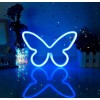 Настінний неоновий світильник нічник Angel Метелик Butterfly синій