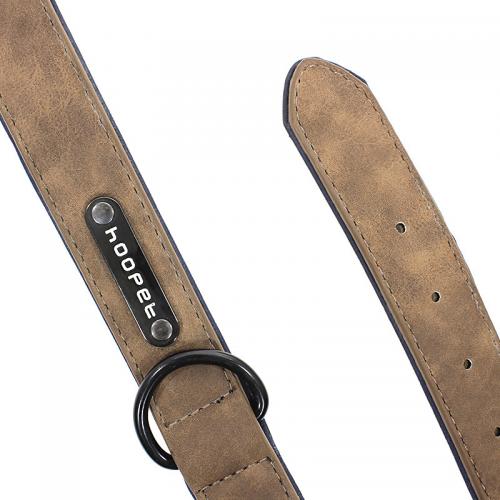 Нашийник для собак Hoopet W033 Коричневий M двошаровий (5293-17338) Нашийник для собак Hoopet W033 Коричневий M двошаровий (5293-17338)