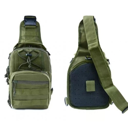 Сумка тактична No Brand 27x20x15 см Зелений (1713885921) Сумка тактична No Brand 27x20x15 см Зелений (1713885921)