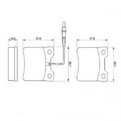 Колодки гальмові Bosch дискові задні MB V-Class/Vito R >>03 0986494000 в інтернет супермаркеті PbayMarket!