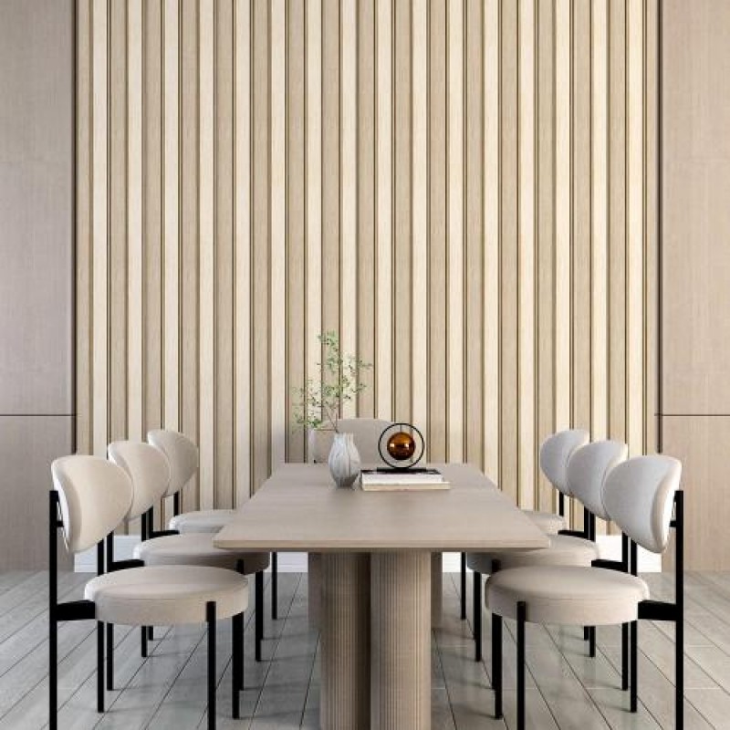 Декоративна стінова рейка Sticker Wall PS Бжевий 2900x120x12 мм (SW-00001750)