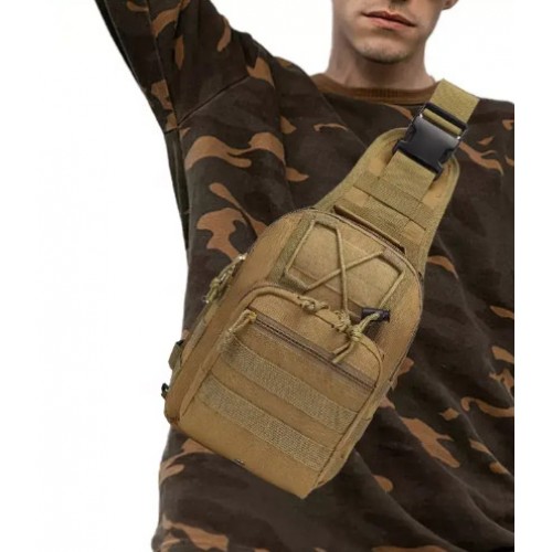 Сумка тактична No Brand 27x20x15 см Хакі (1713882330) Сумка тактична No Brand 27x20x15 см Хакі (1713882330)