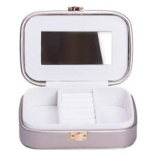 Скринька-органайзер для прикрас YIWU 15x10x5 см Срібний (HP-5-33G)