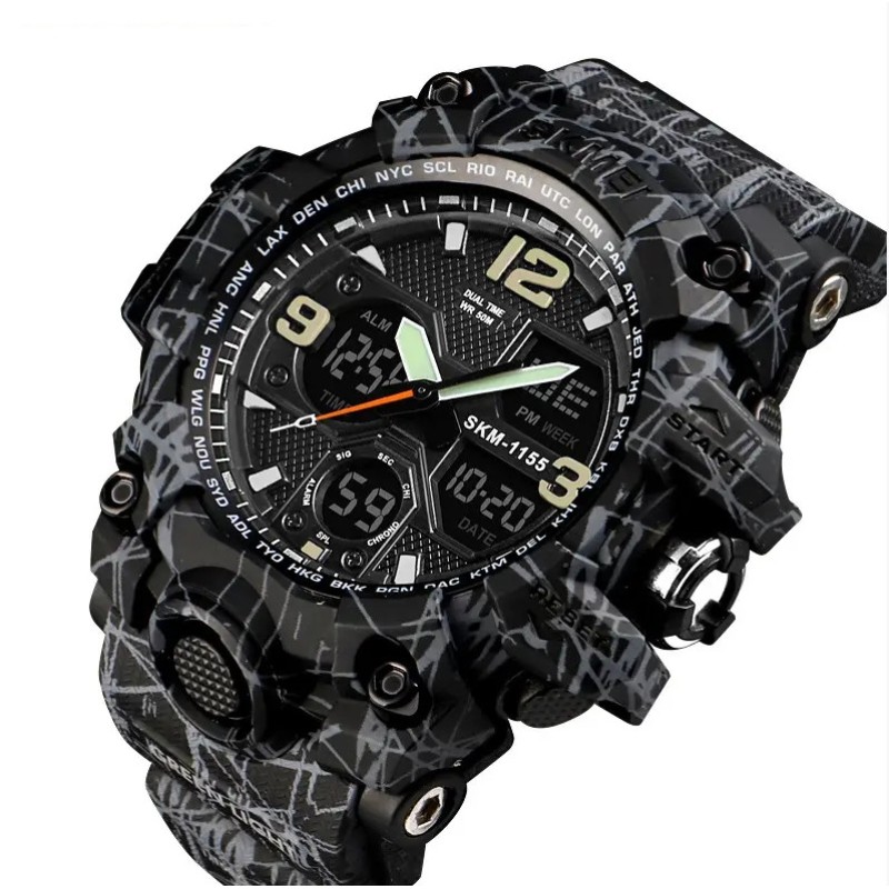 Чоловічий годинник Skmei Hmlet 1155 Чорний