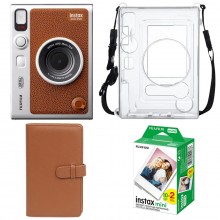 Подарунковий набір камера Fujifilm Instax Mini EVO/Фотопапір 20 шт/Чохол/Фотоальбом 108 фото Коричневий 2516978257