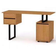 Стіл письмовий Компанит Лофт 4 130х50х72,8 см вільха