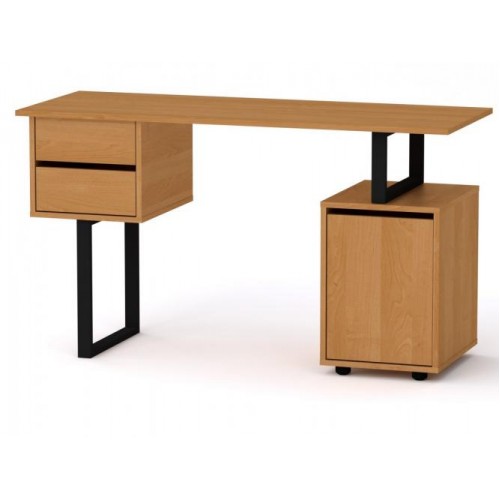 Стіл письмовий Компанит Лофт 4 130х50х72,8 см вільха Стіл письмовий Компанит Лофт 4 130х50х72,8 см вільха
