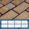 Декоративна панель ПВХ цегла під коричневий мармур Sticker Wall SW-00001428 960х480х4мм