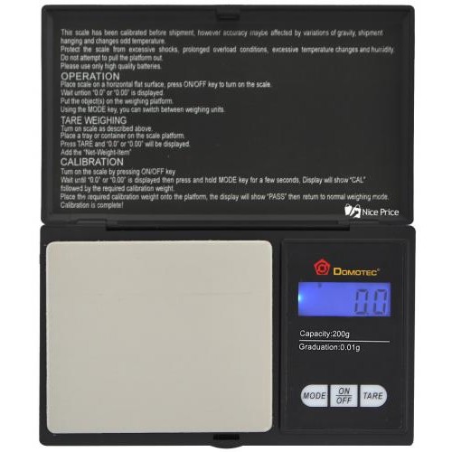 Ваги ювелірні електронні Domotec MS-2020 200/0.01 г Black (3_01425) Ваги ювелірні електронні Domotec MS-2020 200/0.01 г Black (3_01425)