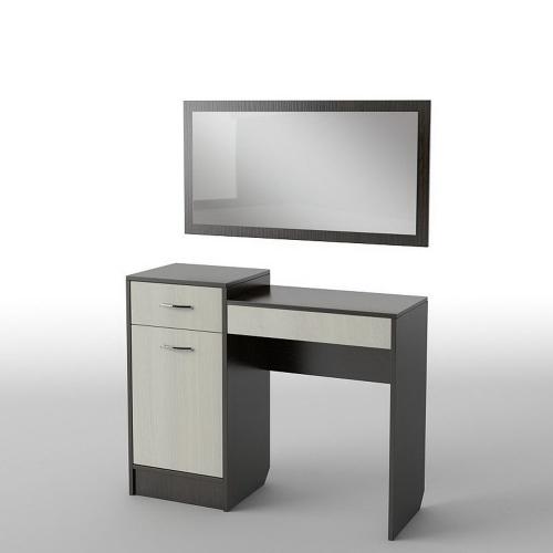 Туалетний столик Тиса Мебель БС-2 Венге Дуб молочний 80x40x100 см