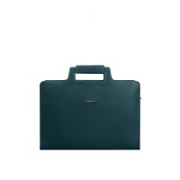 Жіноча шкіряна сумка для ноутбука та документів BlankNote 15 Dark Green (BN-BAG-36-malachite)