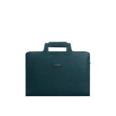 Жіноча шкіряна сумка для ноутбука та документів BlankNote 15 Dark Green (BN-BAG-36-malachite)
