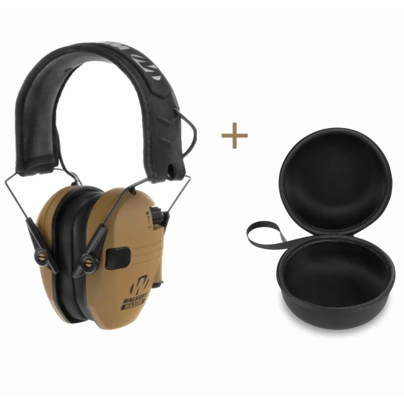 Тактичні активні навушники Walkers Razor з чохлом Койот (2004479196)