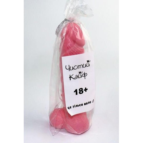 Мило-член з присоскою Luxyart Чистий Кайф Pink size L (SO2634) Мило-член з присоскою Luxyart Чистий Кайф Pink size L (SO2634)