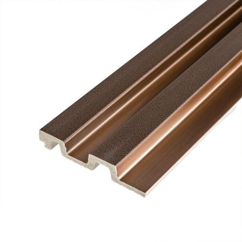 Декоративна стінова рейка Sticker Wall PS 2900x120x12 мм Коричневий (SW-00002147)