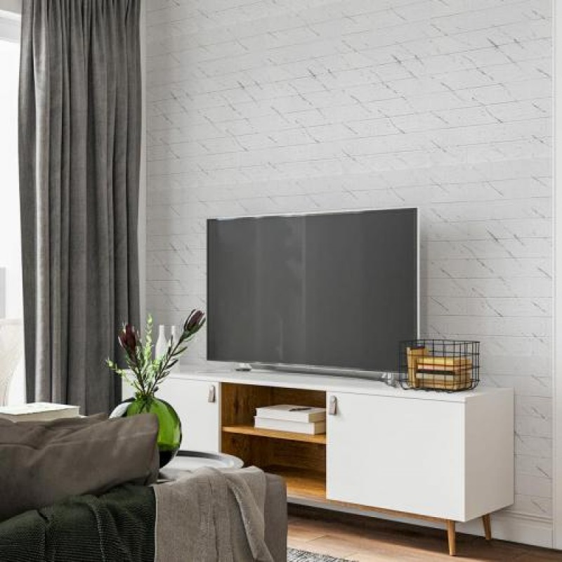 Панель стінова 3D Sticker Wall 700х770х3 мм Білий (D) SW-00002262