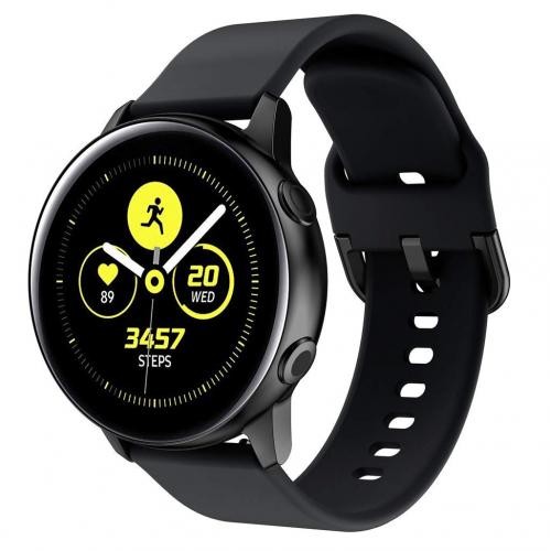 Ремінець BeWatch New 20мм для Samsung Galaxy Watch 42мм \Galaxy watch Active Чорний (1012301) Ремінець BeWatch New 20мм для Samsung Galaxy Watch 42мм \Galaxy watch Active Чорний (1012301)