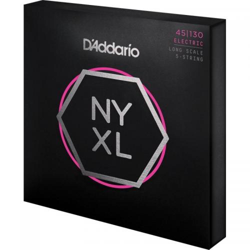 Струни для бас-гітари D'Addario NYXL45130 Nickel Wound Regular Light Electric Bass 5 Strings 45/130 Струни для бас-гітари D'Addario NYXL45130 Nickel Wound Regular Light Electric Bass 5 Strings 45/130