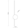 Настінний світильник TK Lighting Java 93x17 см Чорний (TK1439)
