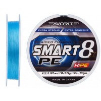Шнур Favorite Smart PE 8x 150м #1.2/0.187mm 15lb/9.5kg (1013-1693.10.74) Шнур Favorite Smart PE 8x 150м #1.2/0.187mm 15lb/9.5kg (1013-1693.10.74)