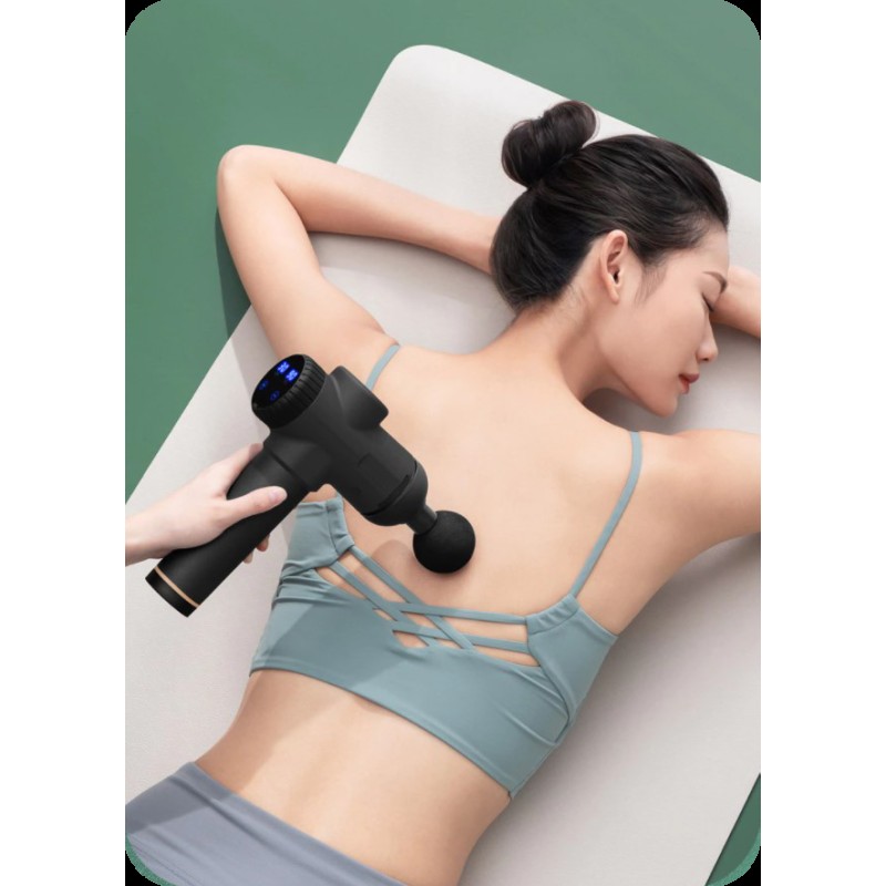 Масажер Booster Rlaxyoo S3 6 насадок 2400 мАг 30 режимів Чорний (1509753804)