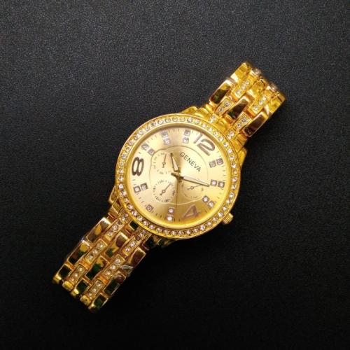 Наручний годинник жіночий Geneva Gold Золотий (195) Наручний годинник жіночий Geneva Gold Золотий (195)
